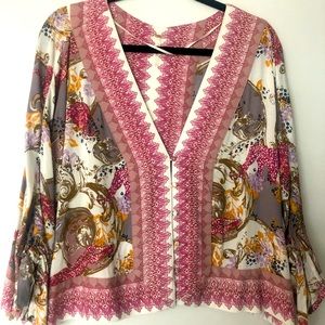 Free People relaxed button up blouse
